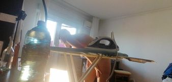 Sexy wife does housework naked. Hot hairy Latin hair, big tits, big ass.