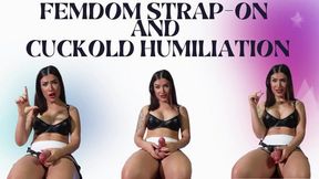 femdom strap-on & cuckold humiliation