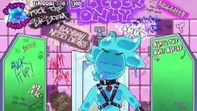 Slime rope bunny gets haunted mansion training in a gay adult animation