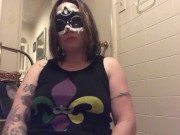 Pinkangelxxx7 - Playing With My Mardi Gras Mask And Beadssss...