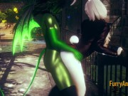 Furry Yaoi 3D - Dragon Fucks Rabbit and cums inside