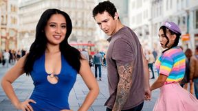 Jealous GF seduces boyfriend for a threesome