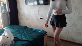 I'm getting dressed for a walk