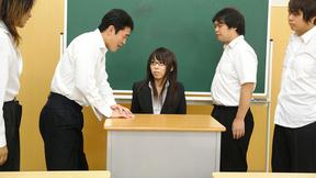 ”Hot prof Maho Sawai gets rammed at school”