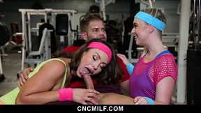 My Workout Sessions Are Full of Cock Sucking and Titty Flashing! - Cncmilf