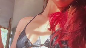 Intense Green Eyes Redhead MILF Smoking Slowly Just for You