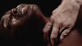 Steve Q pounds ebony babe's big ass and feeds her a creamy treat