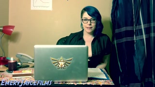 Emery Jayce - Your boss makes you jerk-off for her ( joi )