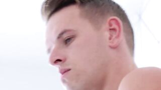 "Horny Hunks Share Shower Sex - Gay Couple Romance"