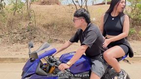 I Went for a Walk with My Beautiful Colombian Girlfriend to the River... and I Proposed a Wild Fuck Outdoors