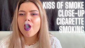 Smoking Fetish with Nice Makeup and Smoke Rings