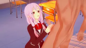 Inori Yuzuriha – Teen princess indulges her desires in a forbidden creampie scene