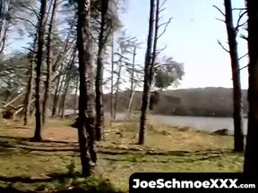 JoeSchmoeXXX.com - Big dicked amateur jerks off in daddy's trailer with excitement