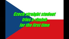 Straight Czech Student Tries Gay Rimjob for the First Time