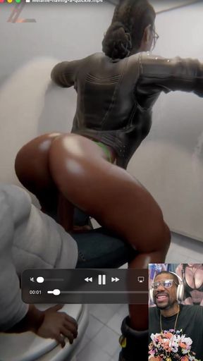 Bald Pussy Rebecca Fucking, Ebony Rides Cock in a Bathroom, and Cumming on Tits, Compilation