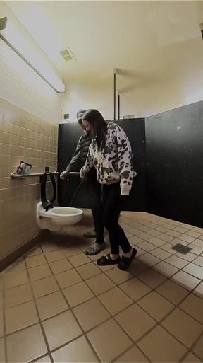 Caught Restroom Sloppy Seconds Confession at Hotel