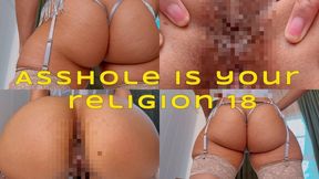 Asshole Is Your Religion 18- Ebony Femdom Goddess Rosie Reed Asshole Goddess Worship Morning Devotion- standard definition