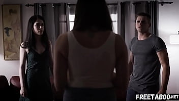 Twisted Stepsiblings Pass Around &amp_ Share Mom Like A Sex Toy (Chanel Preston, Evelyn Claire &amp_ Nathan Bronson) - Full Scene On FreeTaboo.Net