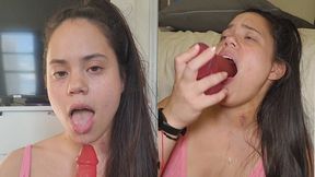 Sloppy Dildo Deepthroat