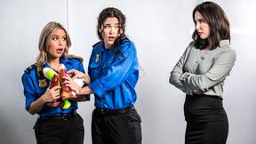 ”TSA agents punished with ass fucking fisting by their MILF boss”