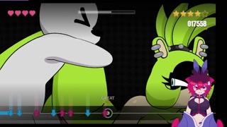 Bunny Femboy Using A Toy For The First Time Playing Beat Banger