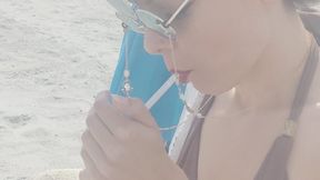 Smoking on the Beach