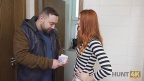 Public restroom fuck with a taken girl that really needs the money