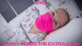 Ariel - Nanny Needs The Extra Cash HD ( Tape Bondage , Tape Gagged , Clear Tape Gagged , DID , Hogtie , Ballgag , Stuffed Gag , OTN gag )