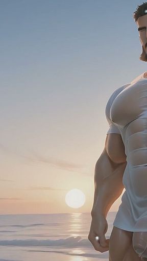 Rockstar Hunk Solo Teasing Balls and Shaft with Cum Splatter