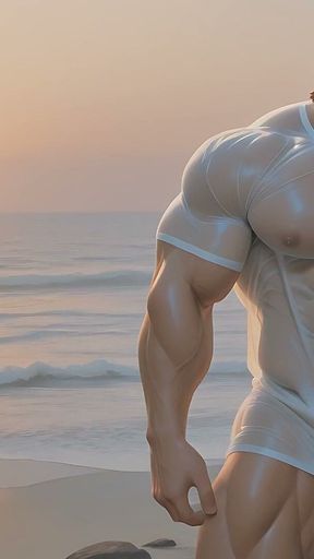 Rockstar Hunk Solo Teasing Balls and Shaft with Cum Splatter