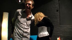Blonde horny piece fucked in the studio