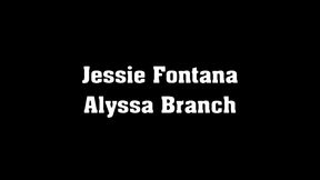 jessie fontana & alyssa branch share big cock threesome