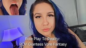 720P Role Play To Reality: POV Giantess Vore Fantasy