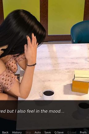 Nursing back to pleasure: husband is out for work while his cheating wife is getting creampied on the kitchen table ep 53