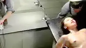 Japanese Beauty Tortured at Cop Shop with Electrifying Shock Play