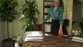 Secretary JOI Seduces with Milf Teen Anal Blowjob
