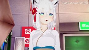 VTUBER SHIRAKAMI FUBUKI HENTAI