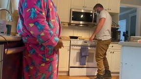Bear gets caught stroking in front of maintenance man