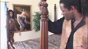 A Black Seductress Gets Her Pussy&#x270C; fucked by a Powerful Black Cock&#x1F32D;