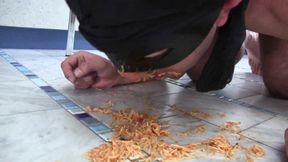 Ebony ordered spaghetti