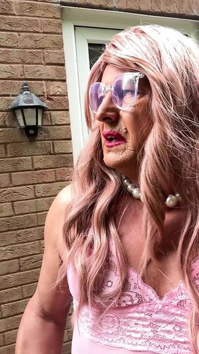 Sexy Crossdresser kellycd2022 in pink outfit and heels