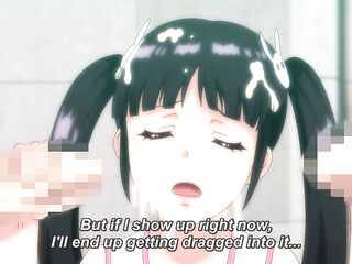 Anime... Breasty comics office beauties get group-fucked at work