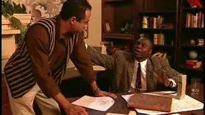 Steamy Ebony Threesome Leads to Explosive Double Penetration