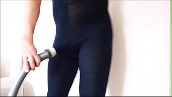boy gets sucked in pantyhose by vacuum cleaner