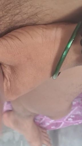 Desi assam  bhabi pussy show and handjob with devar   Clip 1