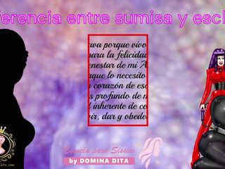Diferencia entre Sumisa y Esclava por Domina Dita - La única escuela Elite y Exclusiva para Sissies