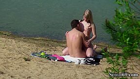 Spy Young German teen 18+ Couple Fuck At Beach In Berlin