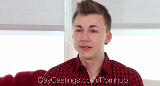 GayCastings - First Porn Scene for Twink Travis Stevens