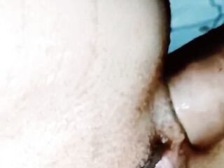 Wife gets mouth banged and anal stretched with large ramrod