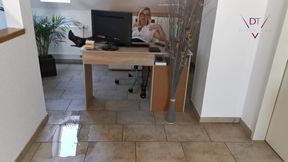 Pee in the office!